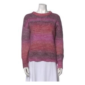 Rachel Zoe Sweater Ombre Stripe Chunky Knit Sweater Size Small Pink Purple NWT
